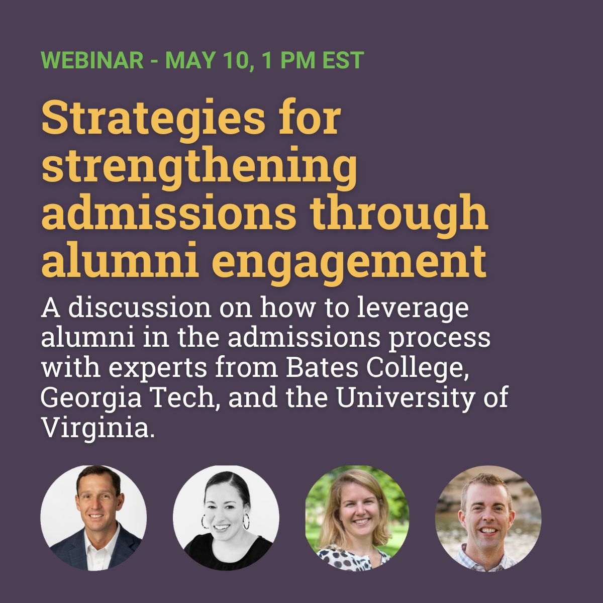 Webinar Strategies For Strengthening Admissions Through Alumni Engagement