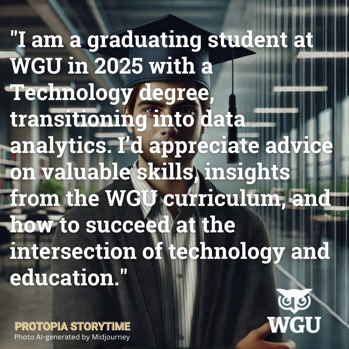 Storytime wgu student seeks advice on transitioning to data analytics